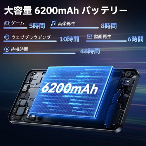 タブレット 10インチ - HiGrace Android15 タブレット Wi-Fiモデル 
