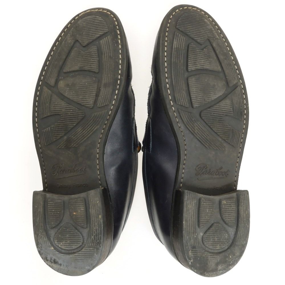 中古】パラブーツ Paraboot アドニス コインロファー ネイビー【サイズ