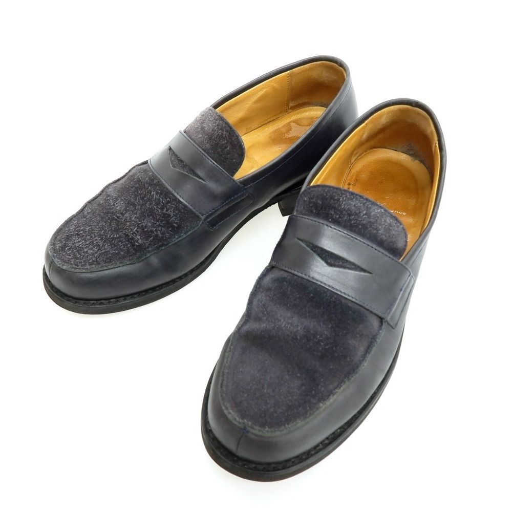 中古】パラブーツ Paraboot アドニス コインロファー ネイビー【サイズ