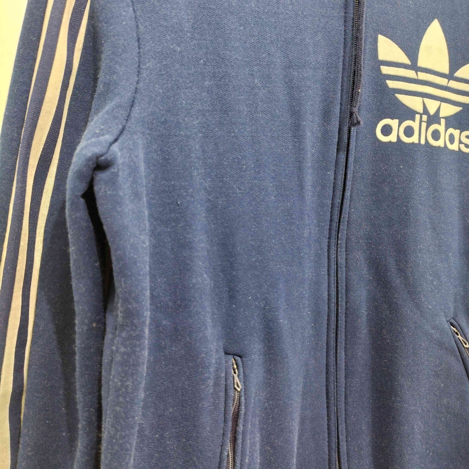 アディダス adidas 70s フランス製 ventex社 ロゴパーカー フーデッド