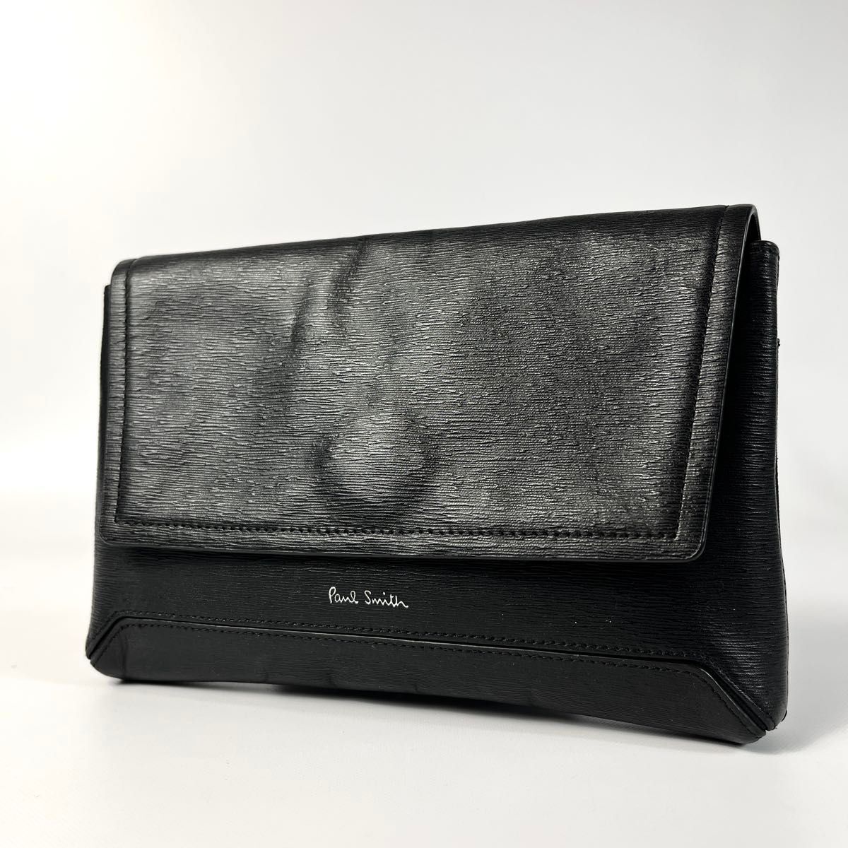 美品 Paul Smith ポールスミス クラシックエンボス クラッチバッグ 