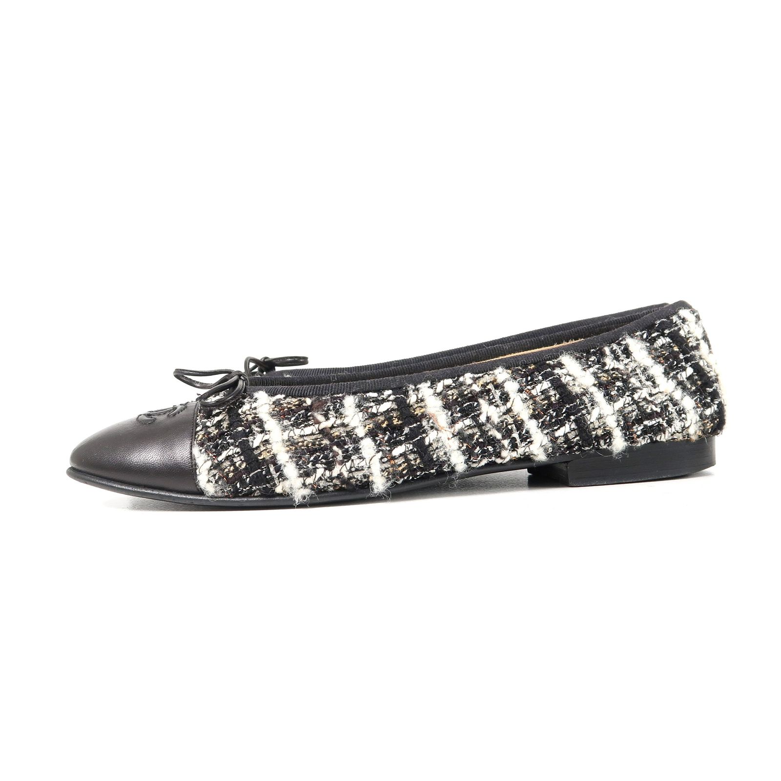 CHANELツイードバレエシューズ靴24 CHANELツイードバレエシューズ靴24 シャネルらしい可愛さ♪ CHANEL