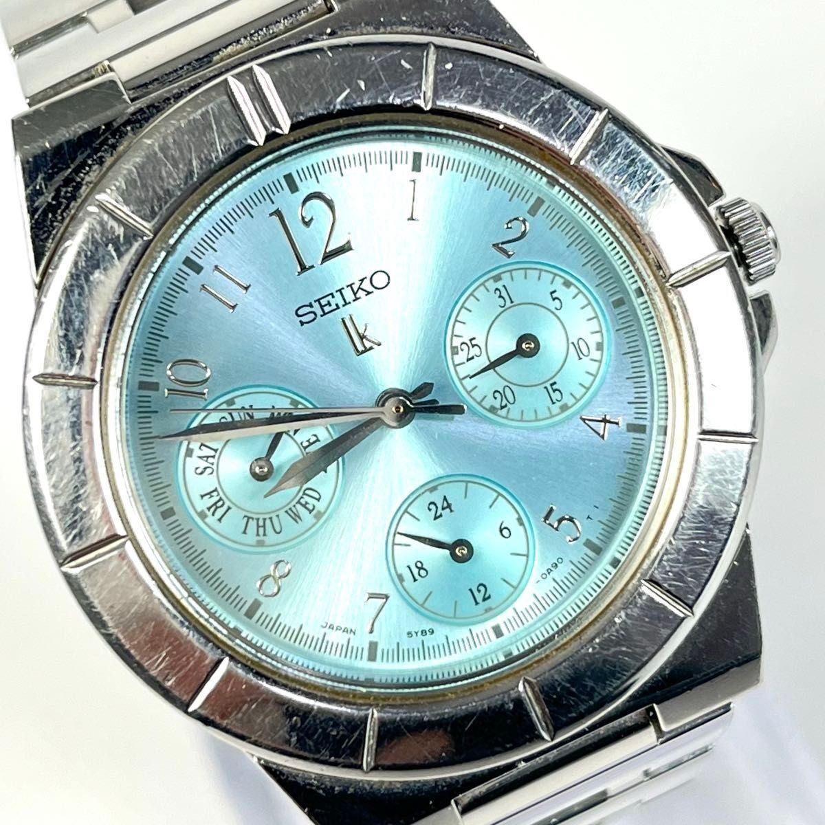 美品 SEIKO セイコー LUKIA ルキア 腕時計 5Y89-0B30 デイデイト 