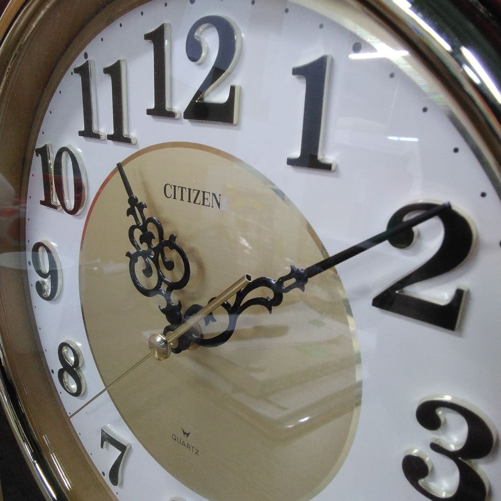 動作品 CITIZEN クォーツ時計 掛け時計 シチズン リズム時計工業