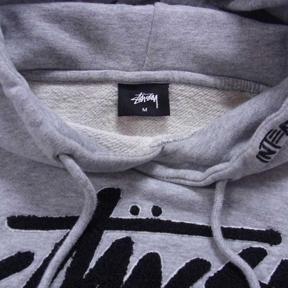 STUSSY ステューシー ボア ストック ロゴ ワッペン フーディー プル