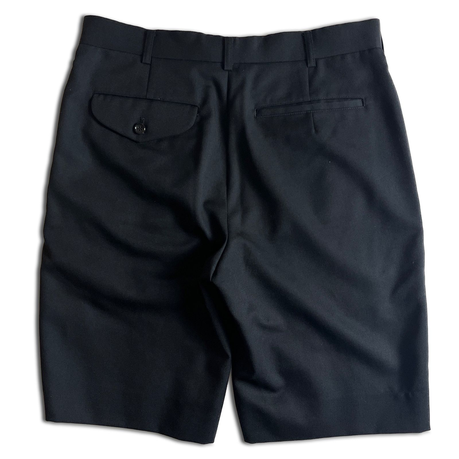 12SS】COMME des GARCONS HOMME PLUS フリルショートパンツ S ブラック