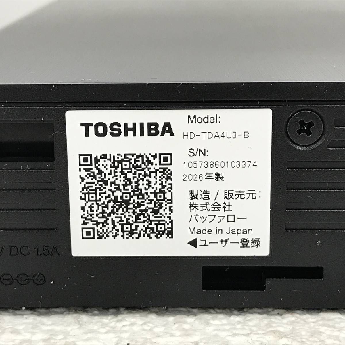 未使用】BUFFALO 4TB 外付けHDD HD-TDA4U3-B - メルカリ