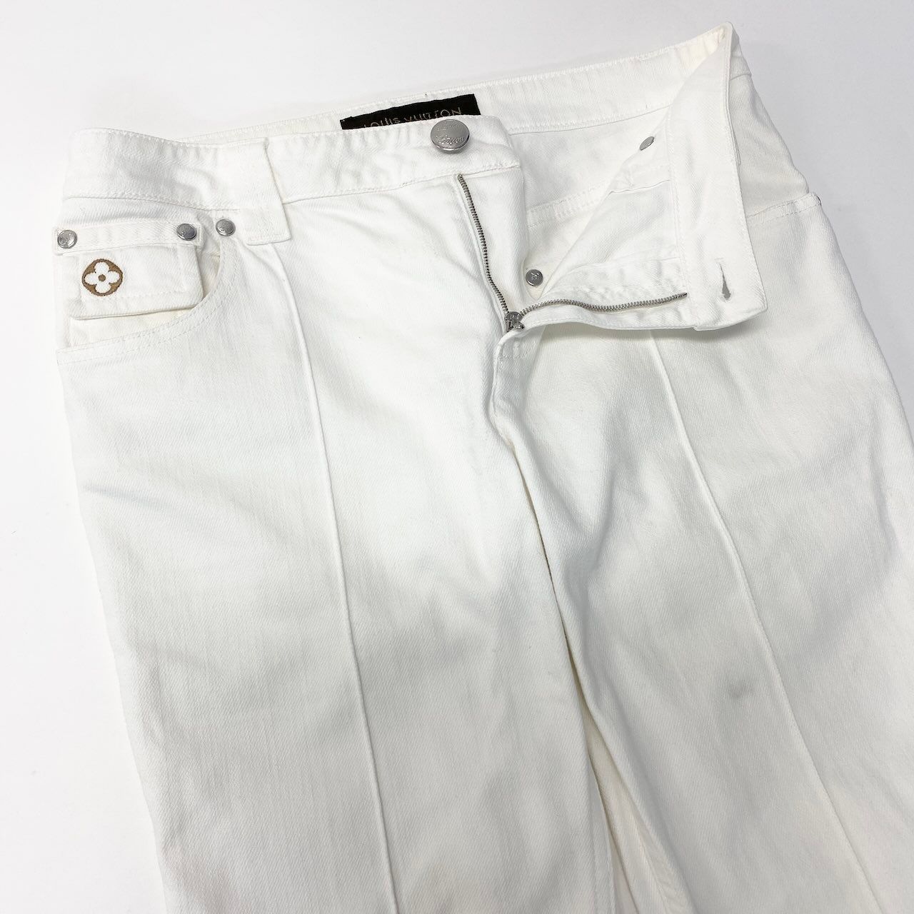Ed2 LOUIS VUITTON ルイヴィトン クロップド デニムパンツ カラー 
