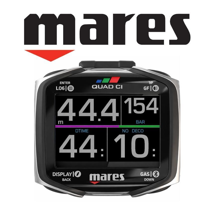 mares マレス ダイブコンピューター QUAD CI & トランスミッター LED 