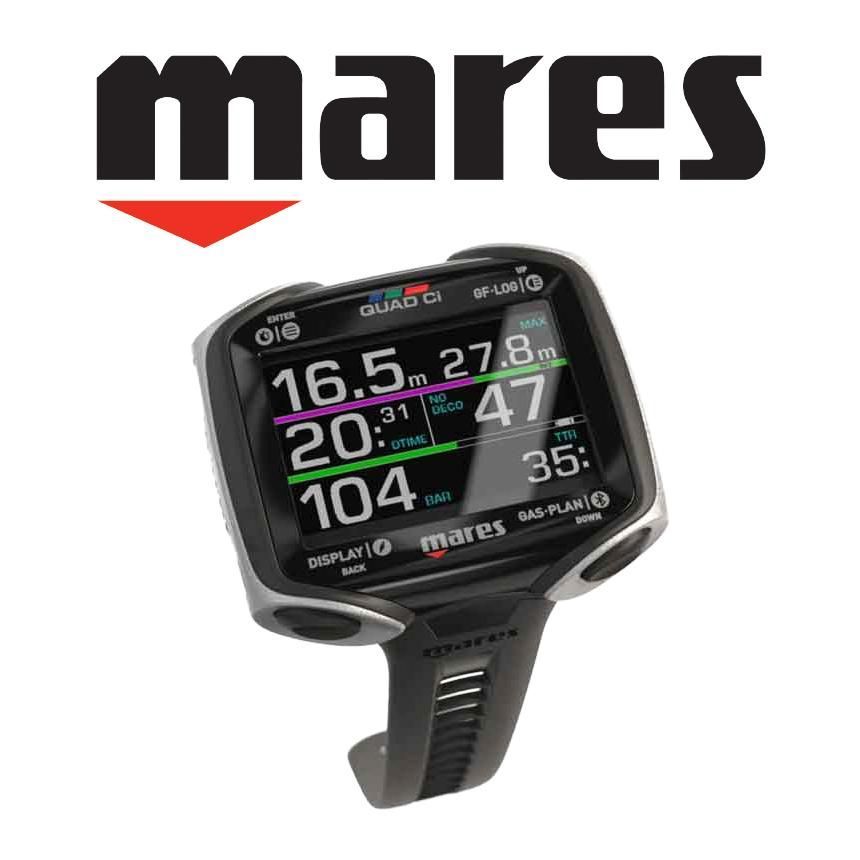 mares マレス ダイブコンピューター QUAD CI & トランスミッター LED 