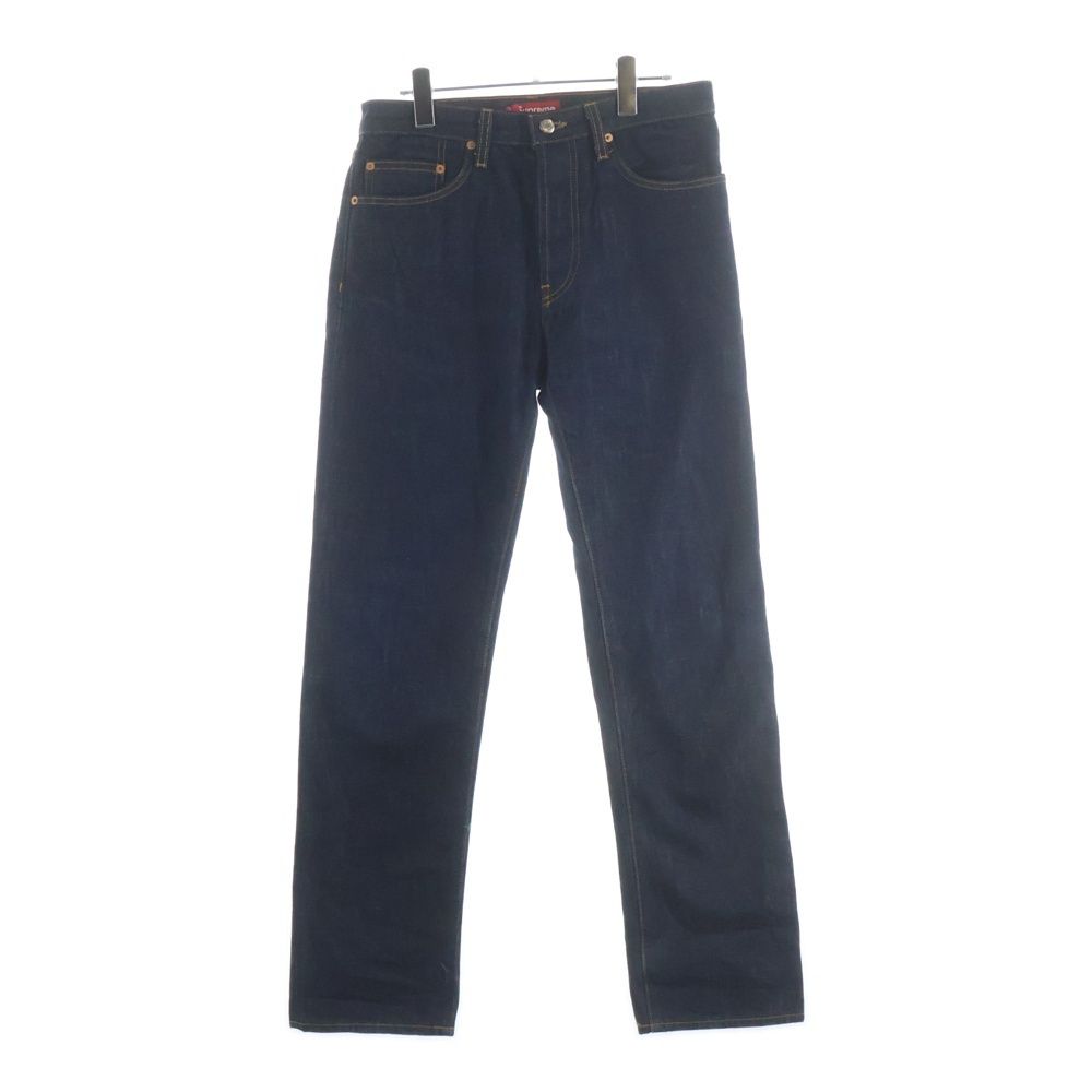 オフライン販売 安い supreme rigid slim jeans 32インチ インディゴ 