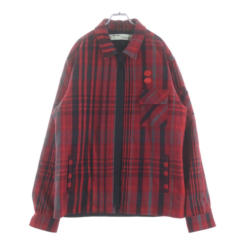 OFF-WHITE 19AW オフホワイト (オフホワイト) - チェックシャツ レッド