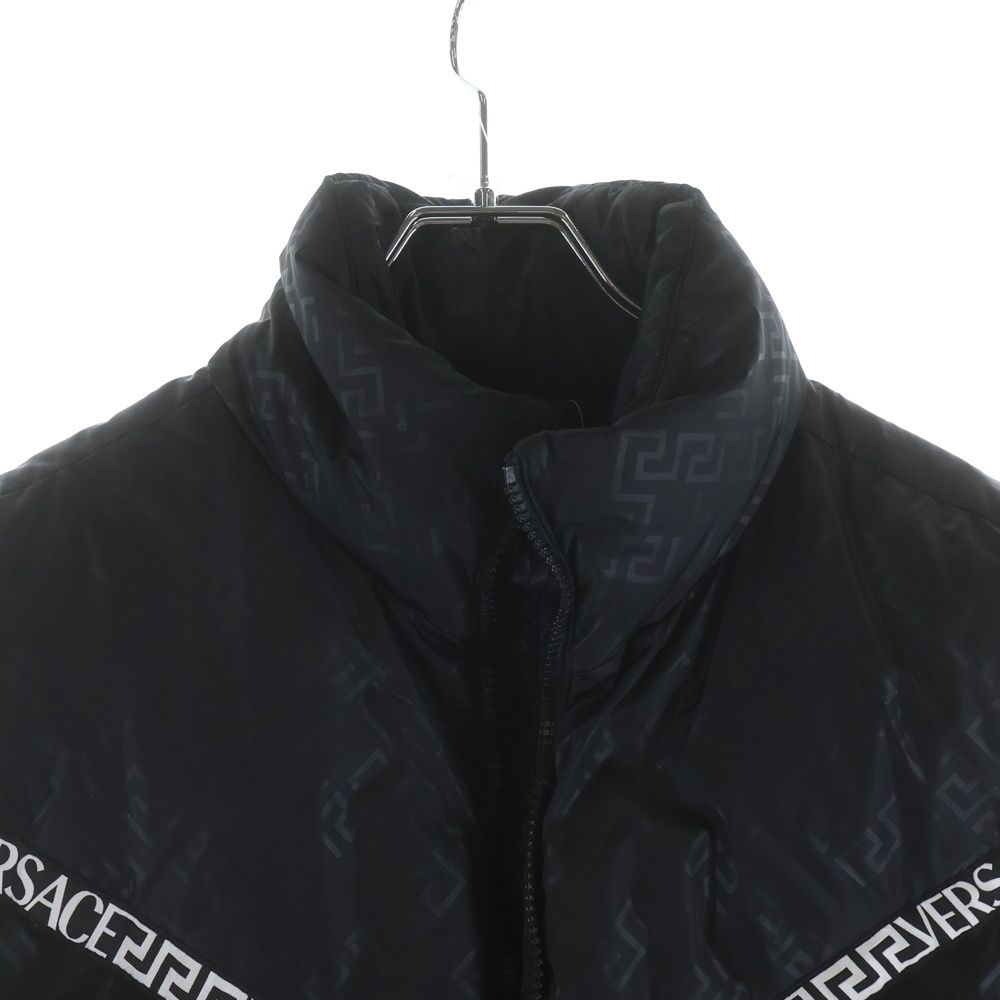 VERSACE (ヴェルサーチ) ロゴテープ ジップアップ ダウンベスト