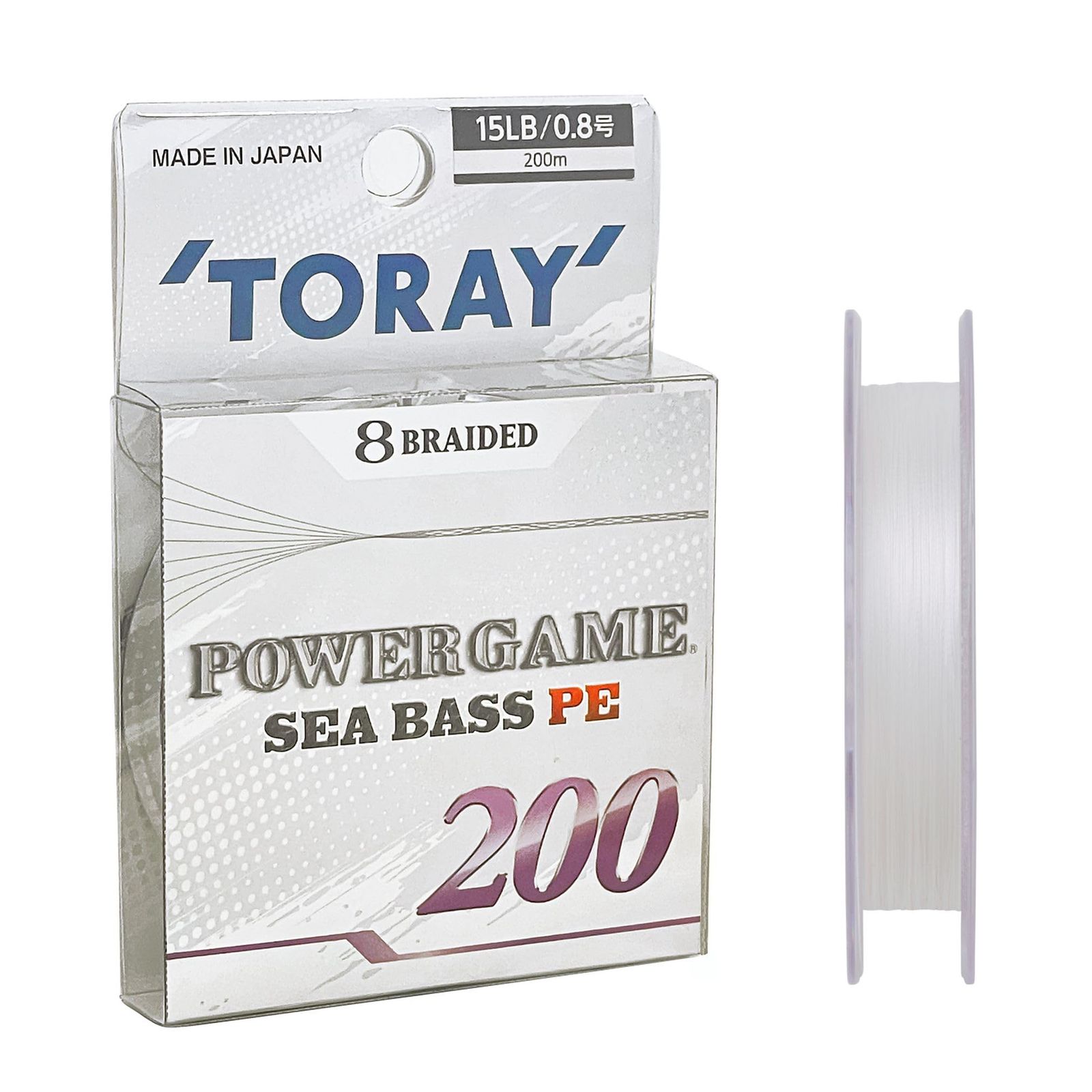 新品 東レ(TORAY) パワーゲーム シーバスPE 200m ホワイト 18lb (1号)