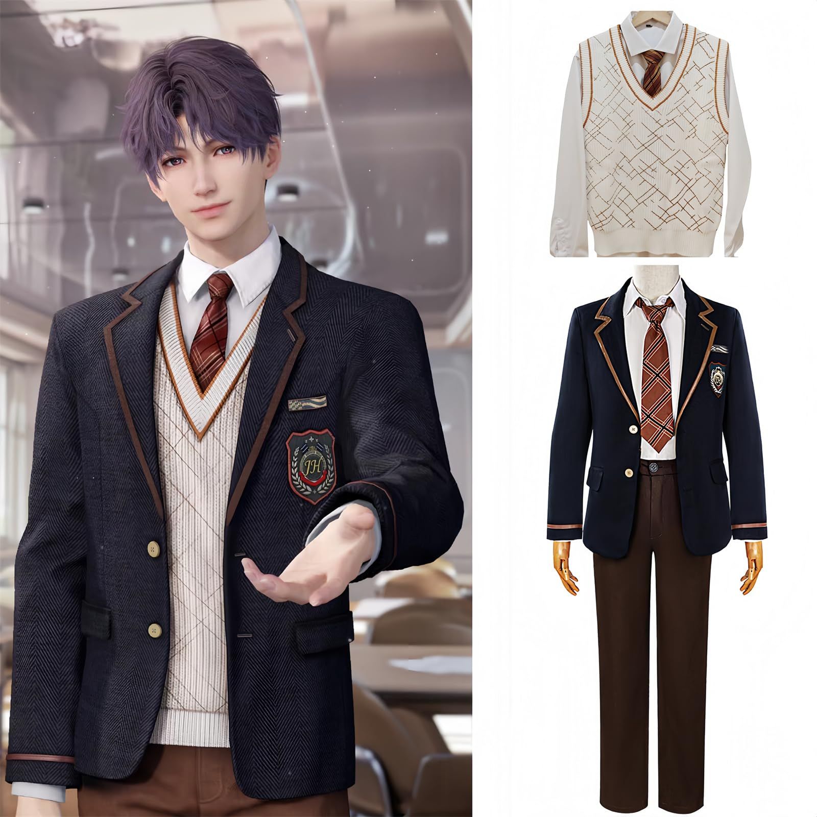 新品 [NOKIJP] 恋と深空 コスプレ 主人公 男主 コスプレ衣装 セイヤ