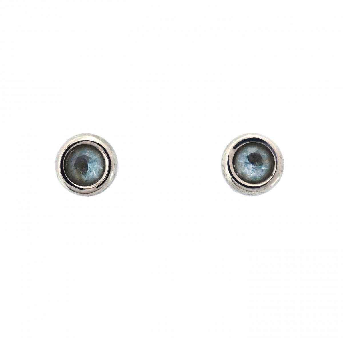 6jcb0753-k】ティファニー ピアス バイザヤード シルバー925 アクア 