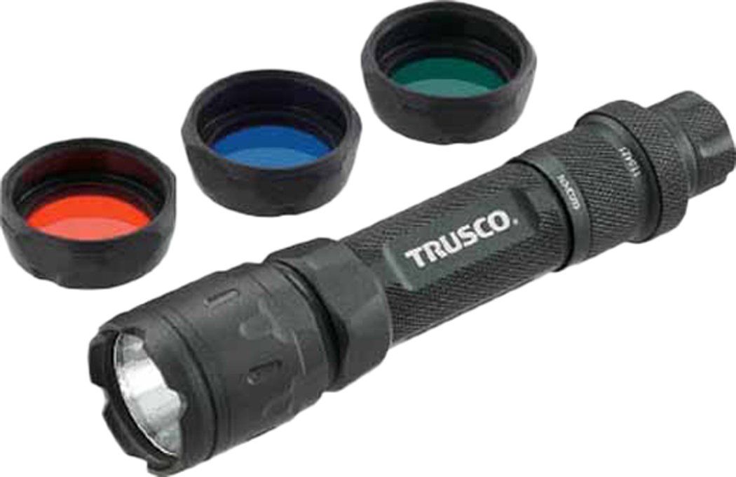 新品 TRUSCO(トラスコ) アルミLEDライト 194ルーメン カラーレンズ3色付 TAT-E0C2L