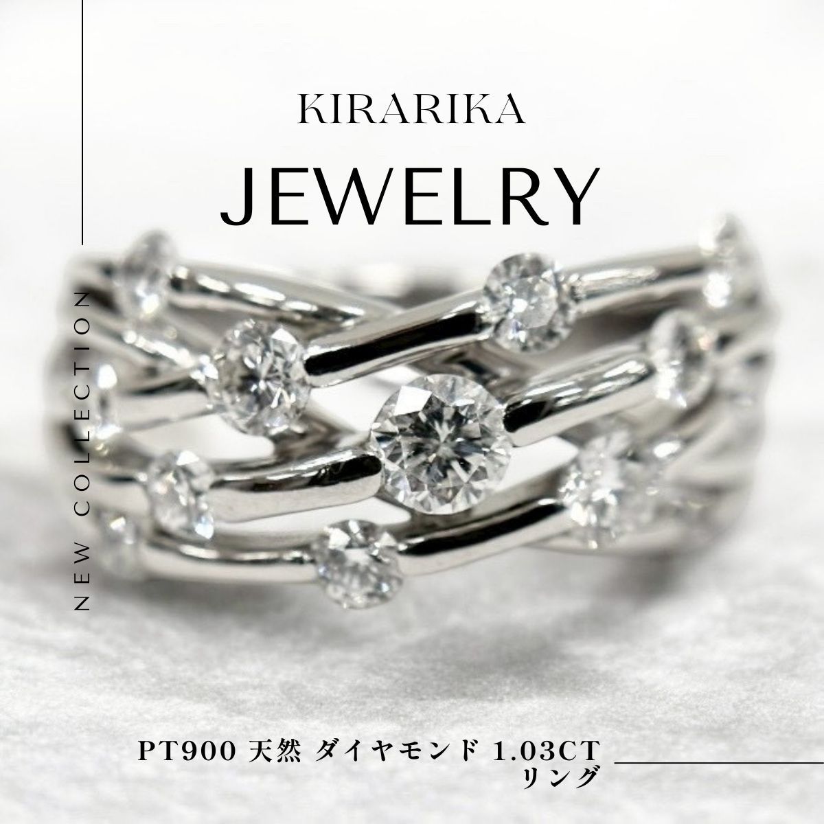 Pt900 ダイヤモンド1.03ct リング - メルカリ