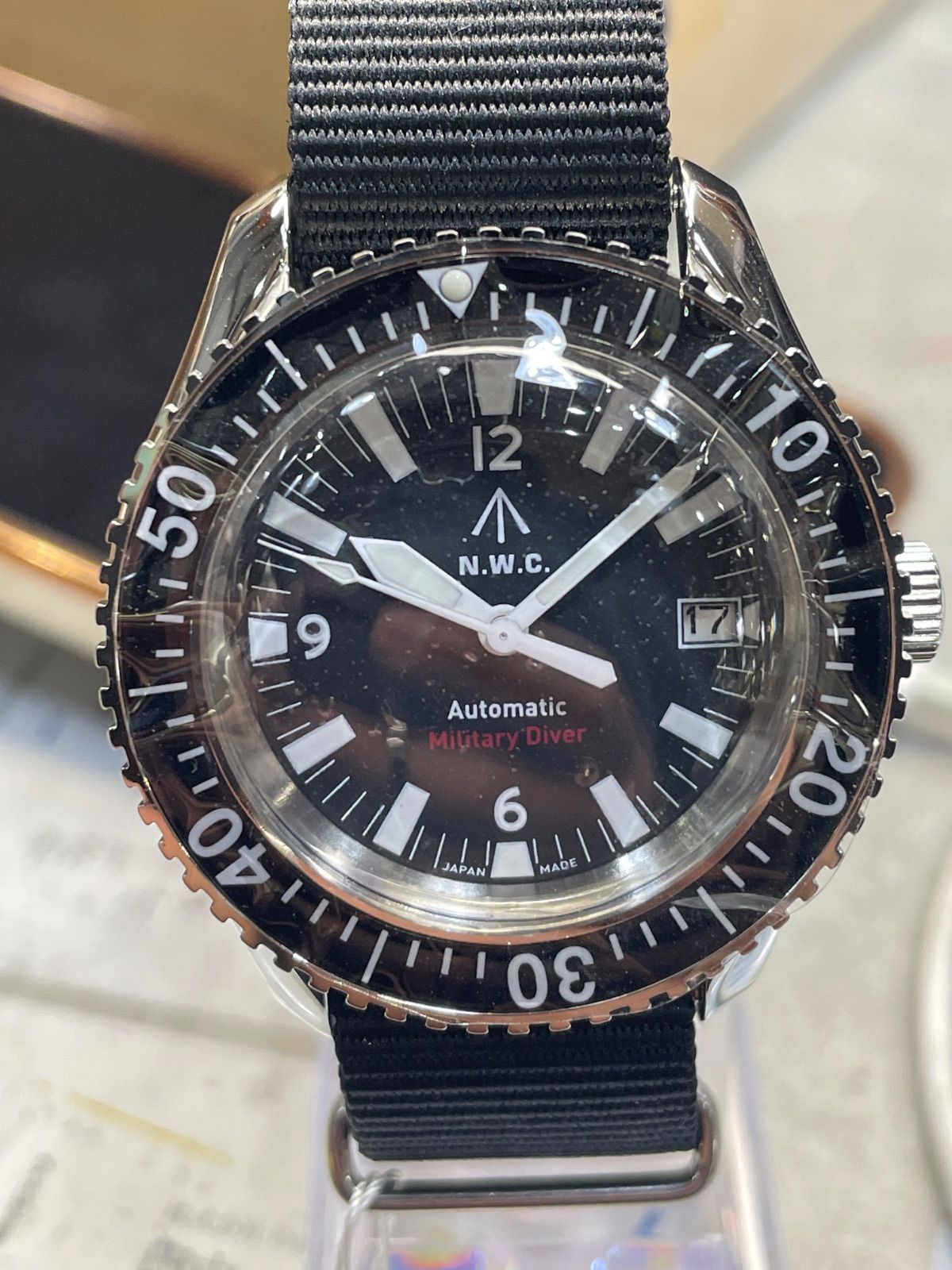  ナバルウォッチ NAVAL WATCH ロイヤル ミリタリー ダイバー ミリタリーウォッチ Mil.-05A SV|BK フーディー 自動巻き時計 腕時計(アナログ)