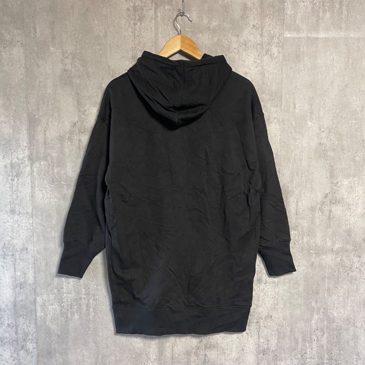 ラコステライブ LACOSTE L!VE プルオーバー パーカー 36 S ブラック 黒 
