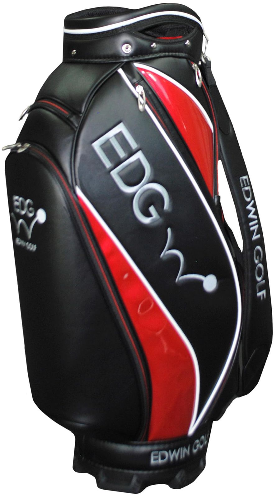 EDWIN GOLF ATHLETE キャディバッグ ブラック レッド 商品一覧 | キャディバッグ・ゴルフバッグ | キャディバッグをお探し ゴルフバッグ・キャディバッグ