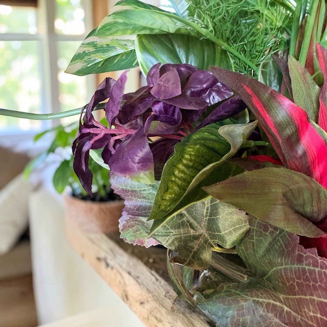 光触媒 人工観葉植物 ウォールグリーン フェイクグリーン カラジューム 