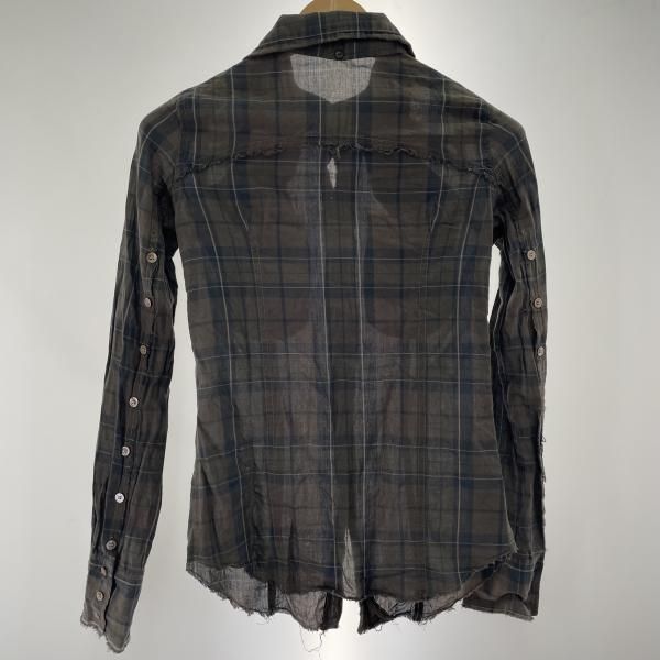 中古LGB チェックシャツ サイズM 茶 SHIRT-G 0612M ルグラン L.G.B