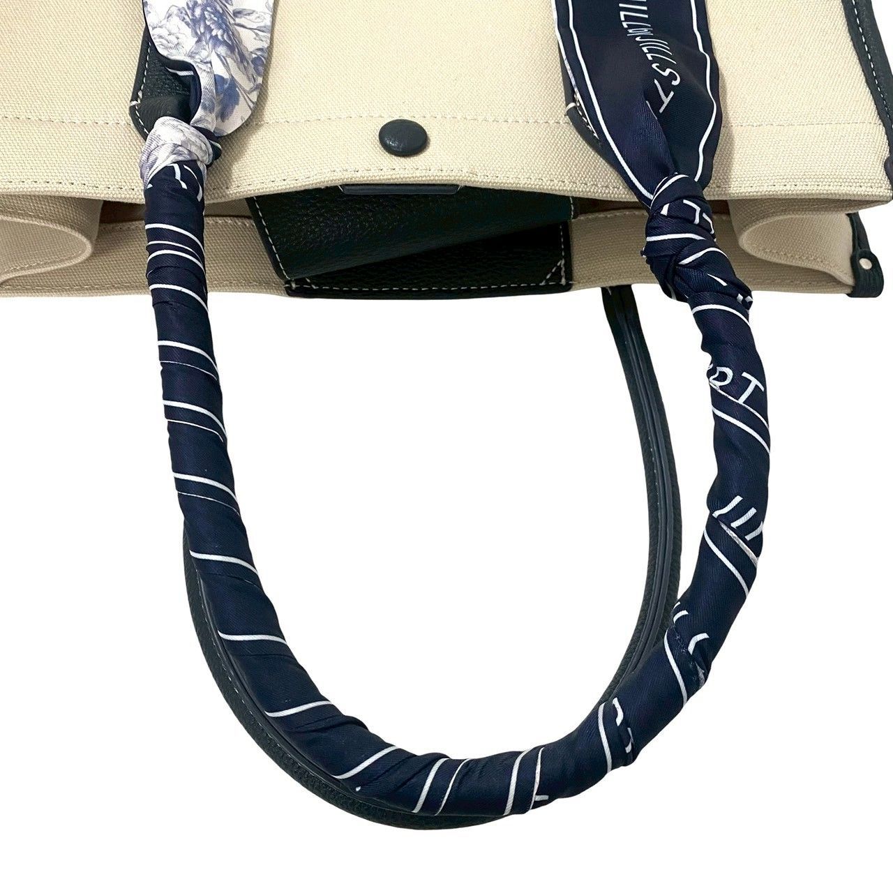 M【JILL by JILLSTUART】Link J フラワースカーフ トートバッグ 大 