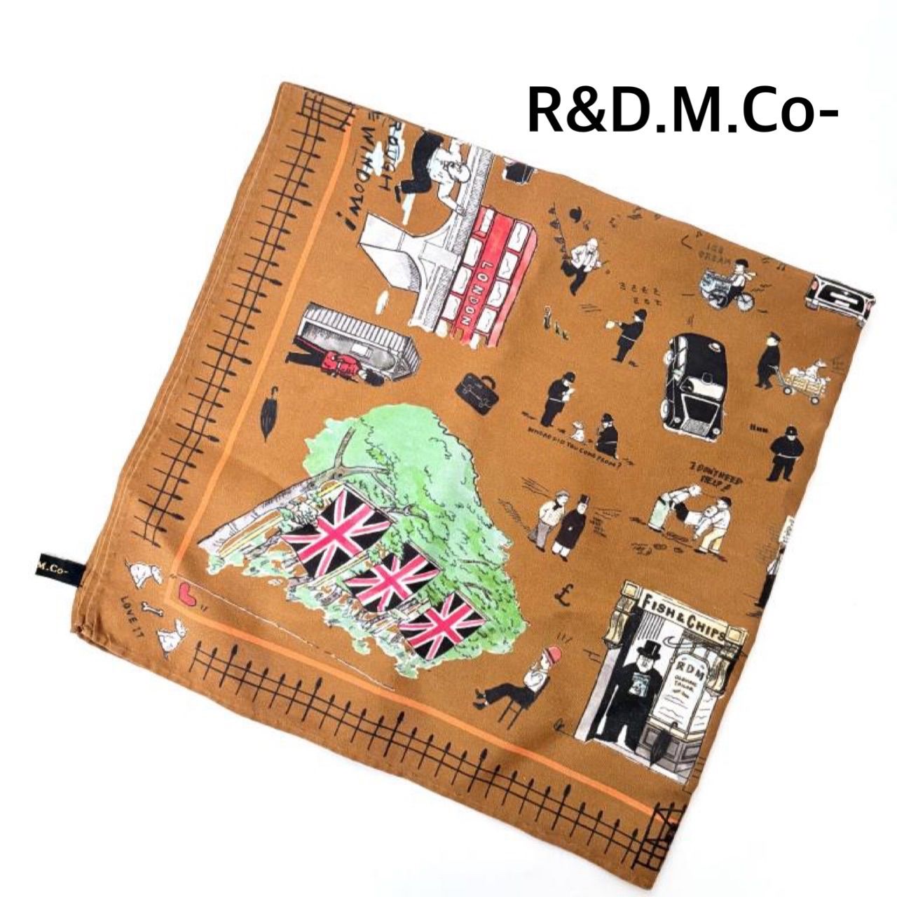 ☆【未使用】R&D.M.Co- オールドマンズテーラー シルク100％ パネル 