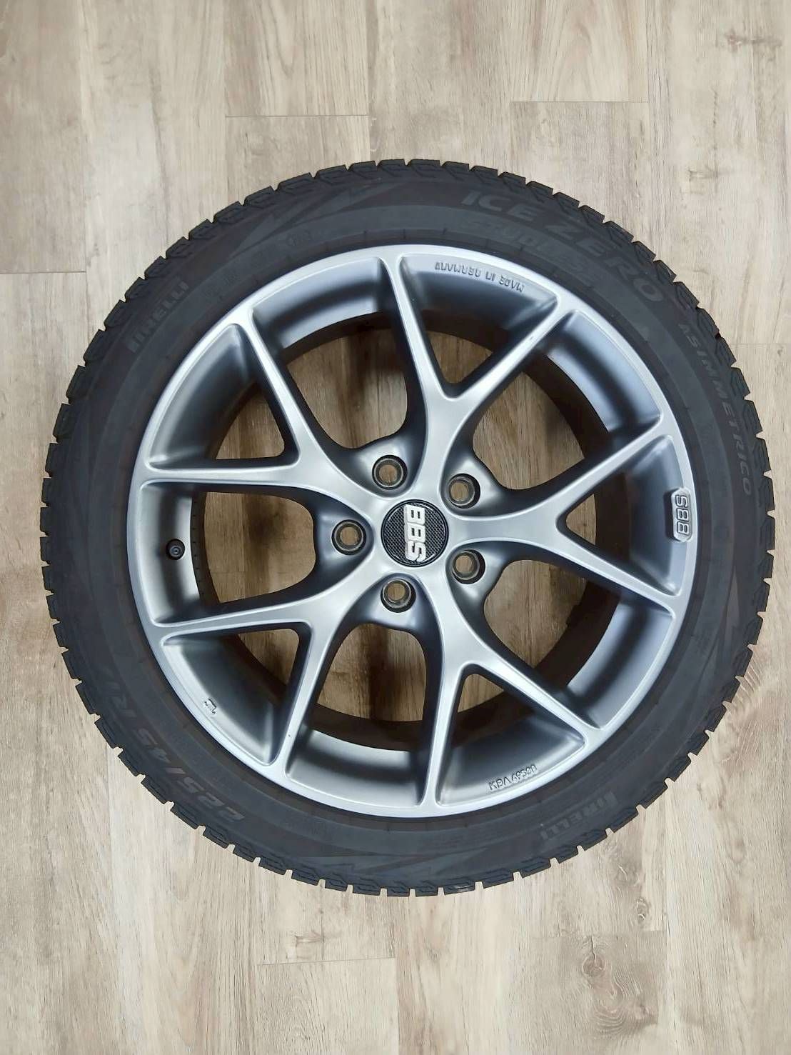 送料無料】【美品】BBS GERMANY SR×スタッドレスタイヤセット 17インチ 