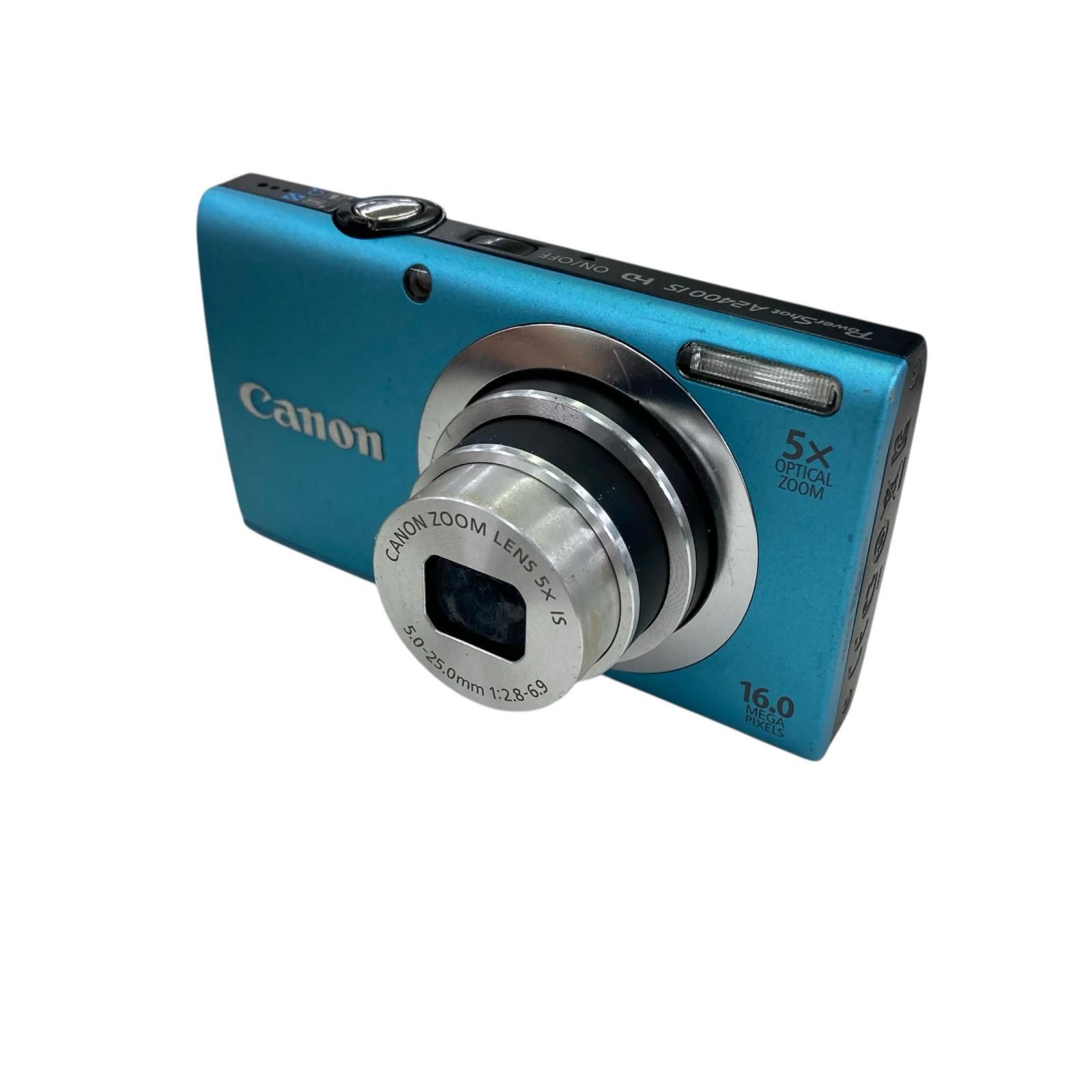 186000 ジャンク品 canon キャノン デジタルカメラ A2400IS ブルー 