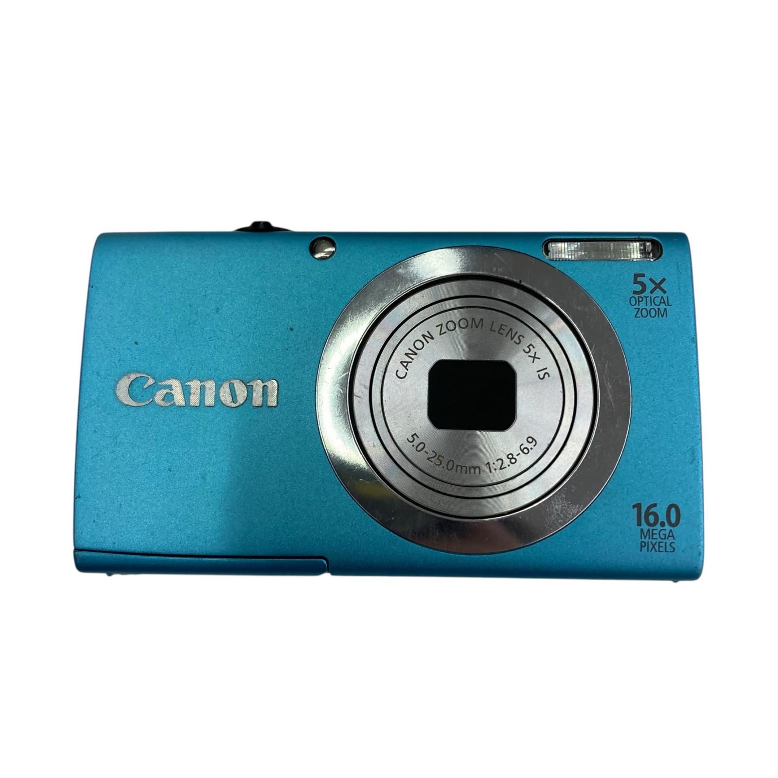 186000 ジャンク品 canon キャノン デジタルカメラ A2400IS ブルー 