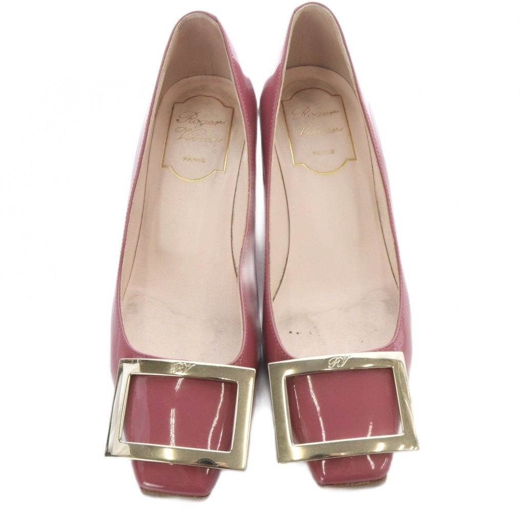 ロジェヴィヴィエ ROGER VIVIER バックル エナメルシューズ