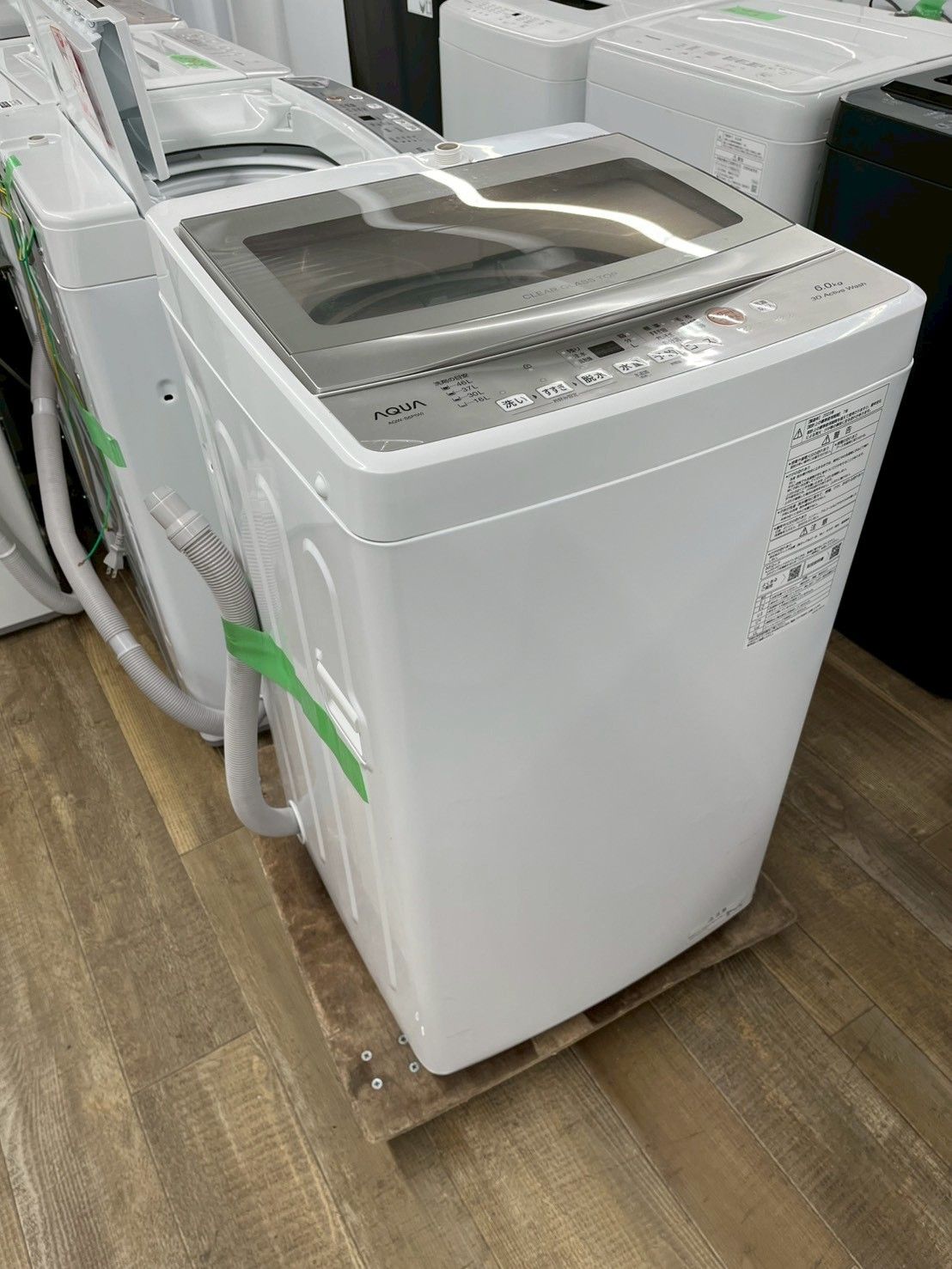 大阪送料無料☆3か月保障付き☆洗濯機☆アクア☆6kg☆2023年☆AQW-S6P 