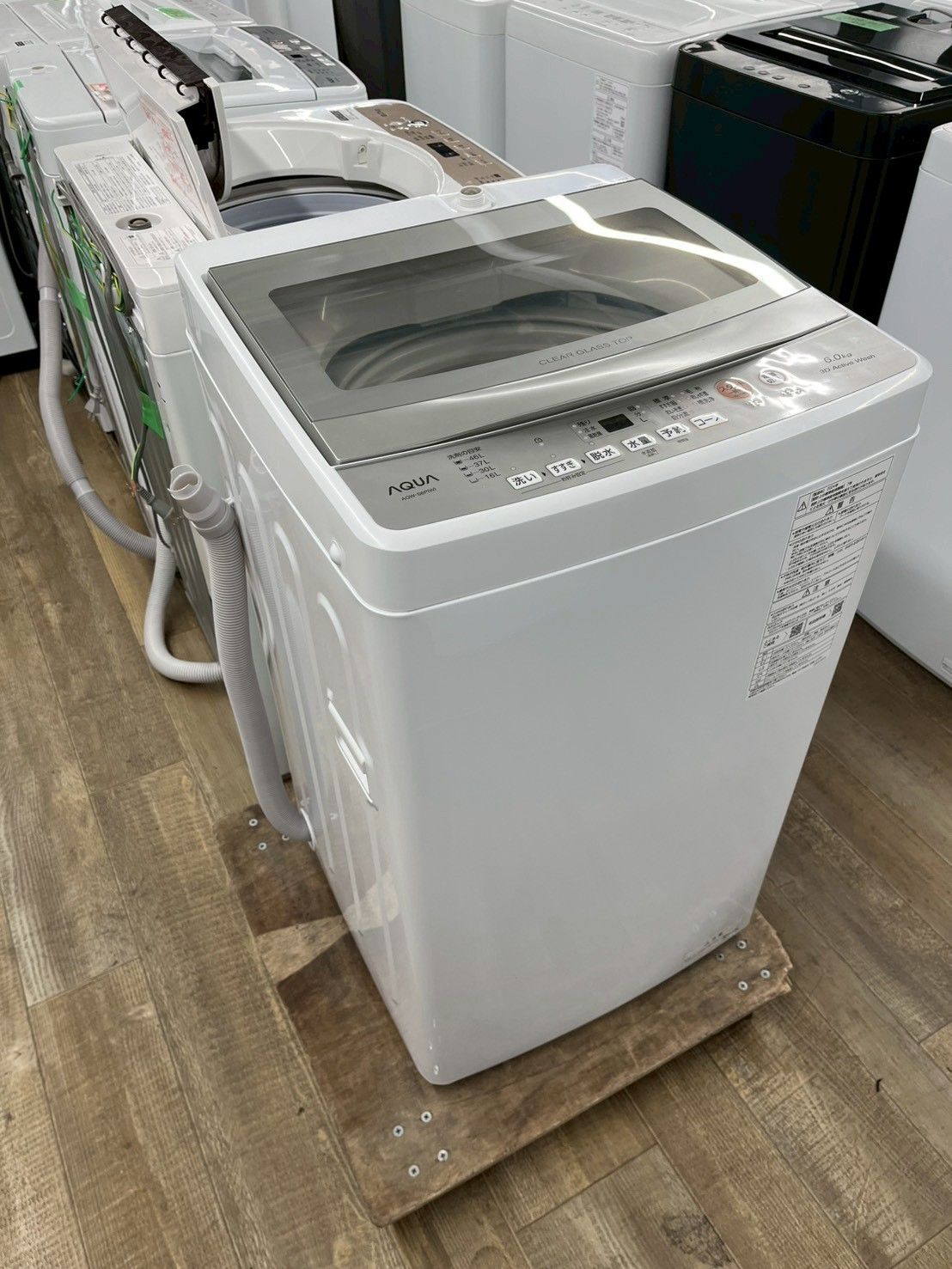 ★リユースのサカイ横浜南店★YM1811 AQUA 洗濯機 AQR-S60H 6.0㎏ 19年製 動作確認／クリーニング済み ☆リユースのサカイ横浜南店☆YM1710 AQUA 洗濯機 AQW-S6P 6.0㎏ 24年