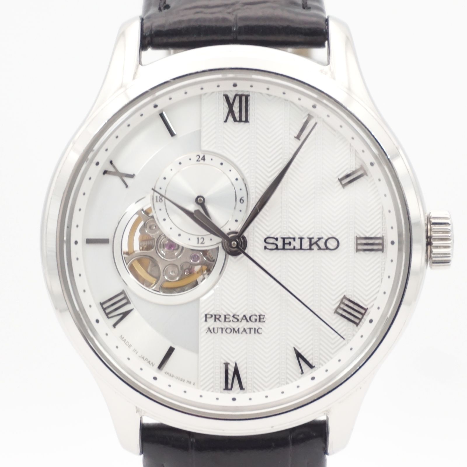 ⭐セイコー プレザージュ SEIKO 日本庭園 4R39-00W0 自動巻き オープン 