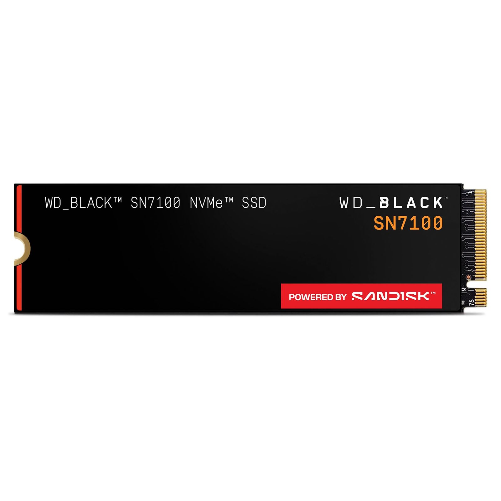 WD_BLACK 500GB SN7100 NVMe 内蔵ゲーミングSSD ソリッドステートドライブ - Gen4 PCIe, M.2 2280 最大6,800MB/秒 - WDS [ブラック] [500GB] [新世代 - ゲーム用PC用M.2 2280。]