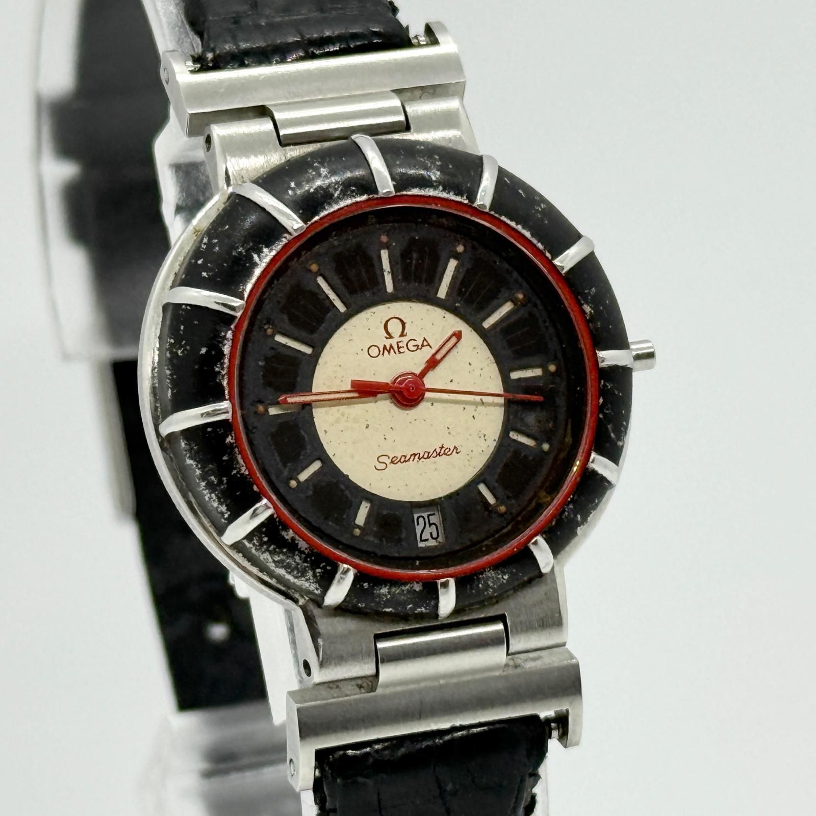 OMEGA オメガ ダイナミック シーマスター ブラック QZ レディース 希少 