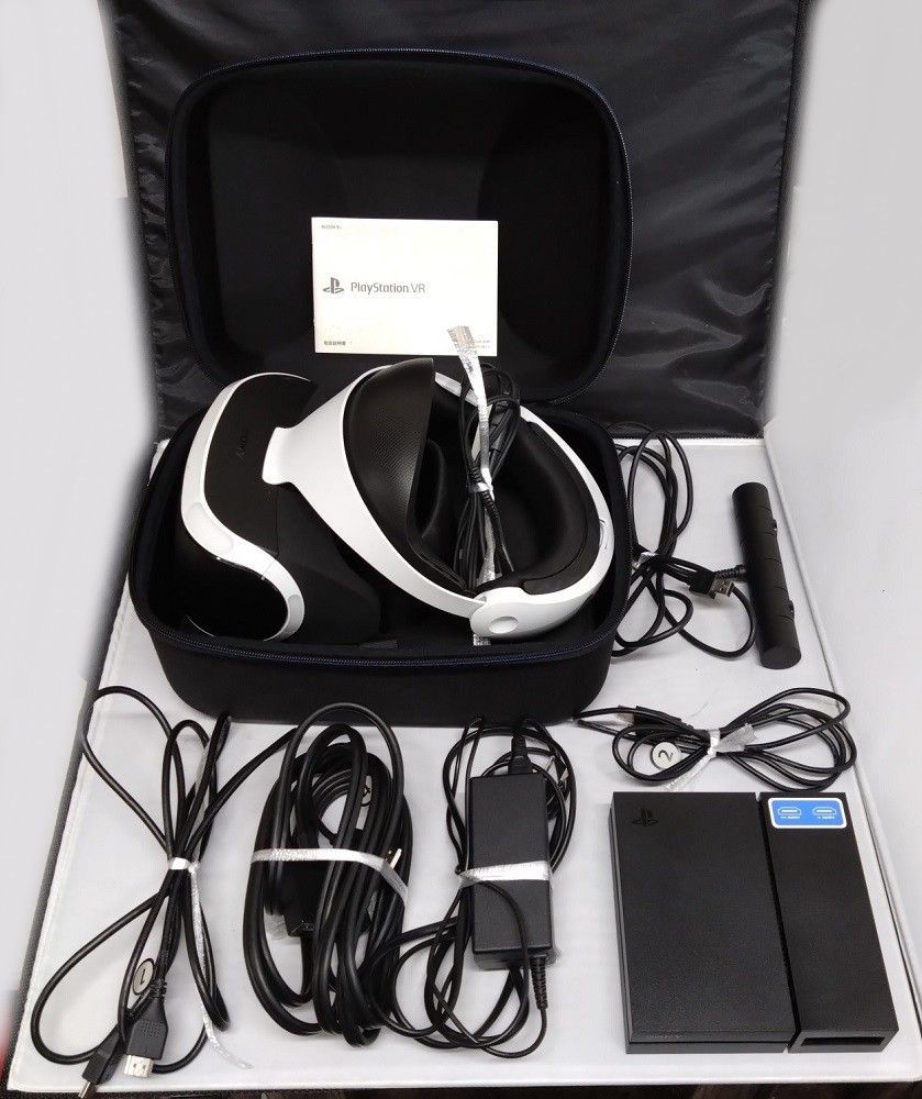 T【HY】【動作品】SONY純正 PS4 PSVR 初期型 プレイステーションVR1