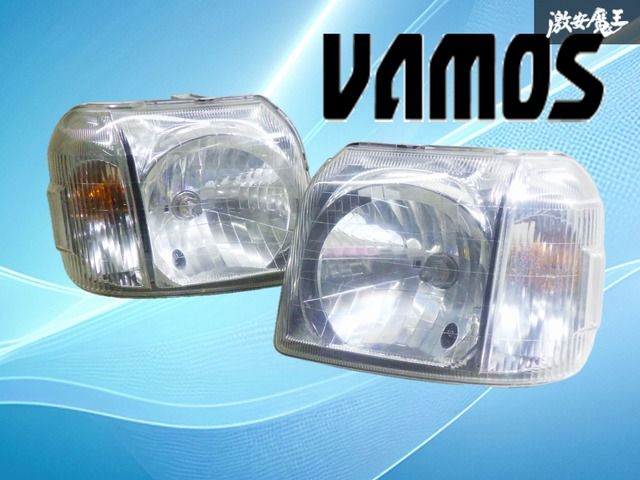 バモス G (HM1) 純正 左 ハロゲン ヘッドライト 100-62084 ヘッド