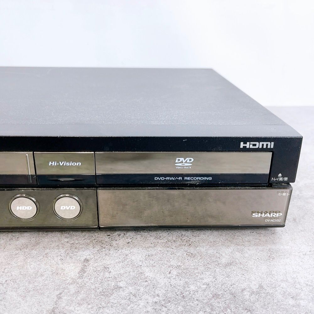 H-1192 SHARP AQUOS HDD DVD ビデオ一体型レコーダー DV-ACV52