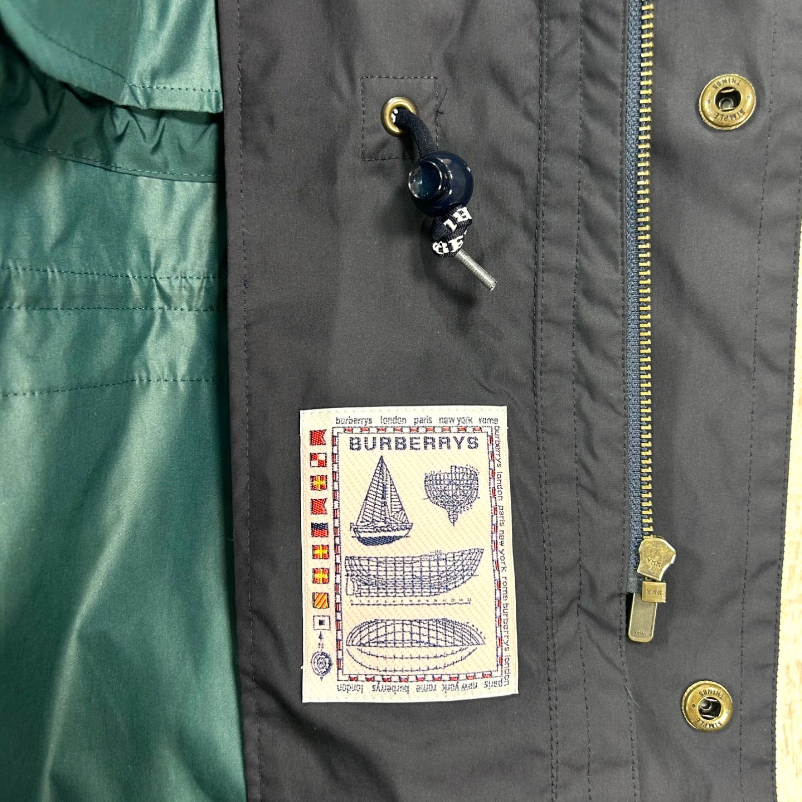 90s Burberrys ヴィンテージバーバリーズ ホースロゴ刺繡 パッカブル