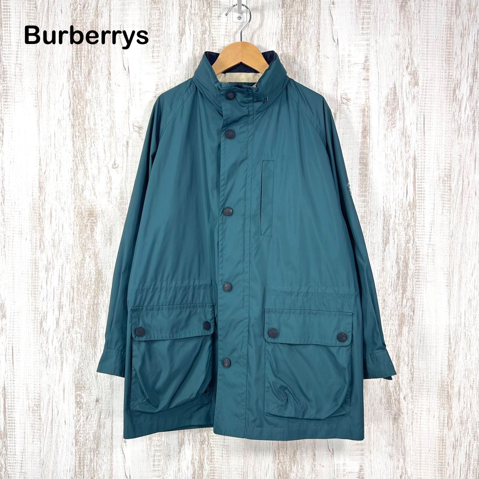 美品 激レアBurberrysバーバリーズ ナイロンジャケット ホースロゴ刺繍 90s Burberrys ヴィンテージバーバリーズ ホースロゴ刺繡 パッカブル