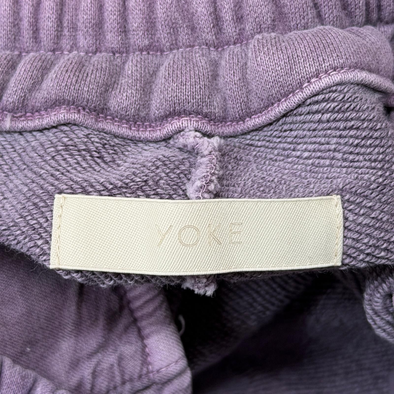参考上代41800円 未使用 YOKE 25SS GARMENTDYE＆SPRAYDYED COTTON SWEAT PANTS スウェットパンツ  ヨーク YK25SS0976P パープル 3 （11946M） 参考上代41800円 未使用 YOKE 25SS GARMENTDYE＆SPRAYDYED COTTON