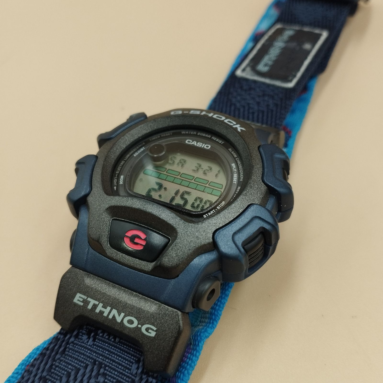 D33503】稼働 G-SHOCK 腕時計 ETHNO-G DW-004 布ベルト - メルカリ