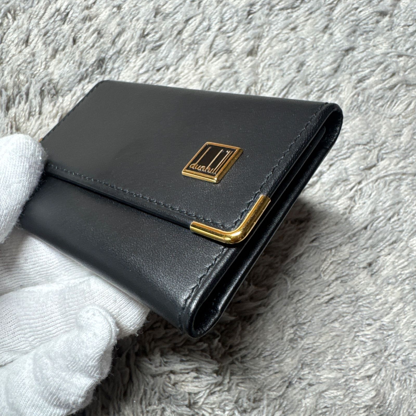 未使用】dunhill ダンヒル キーケース レザー ブラック - メルカリ