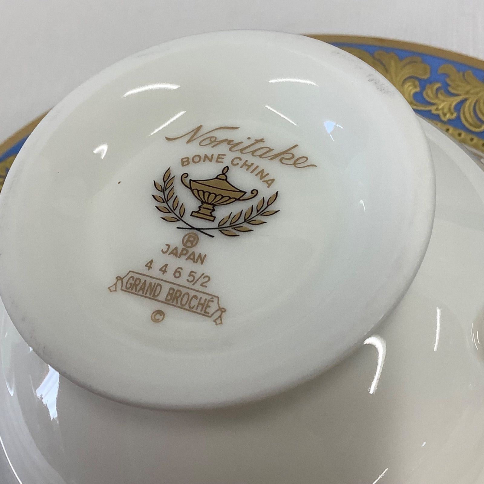 未使用】ノリタケ ボーンチャイナ グランブロシェ カップ&ソーサー2客