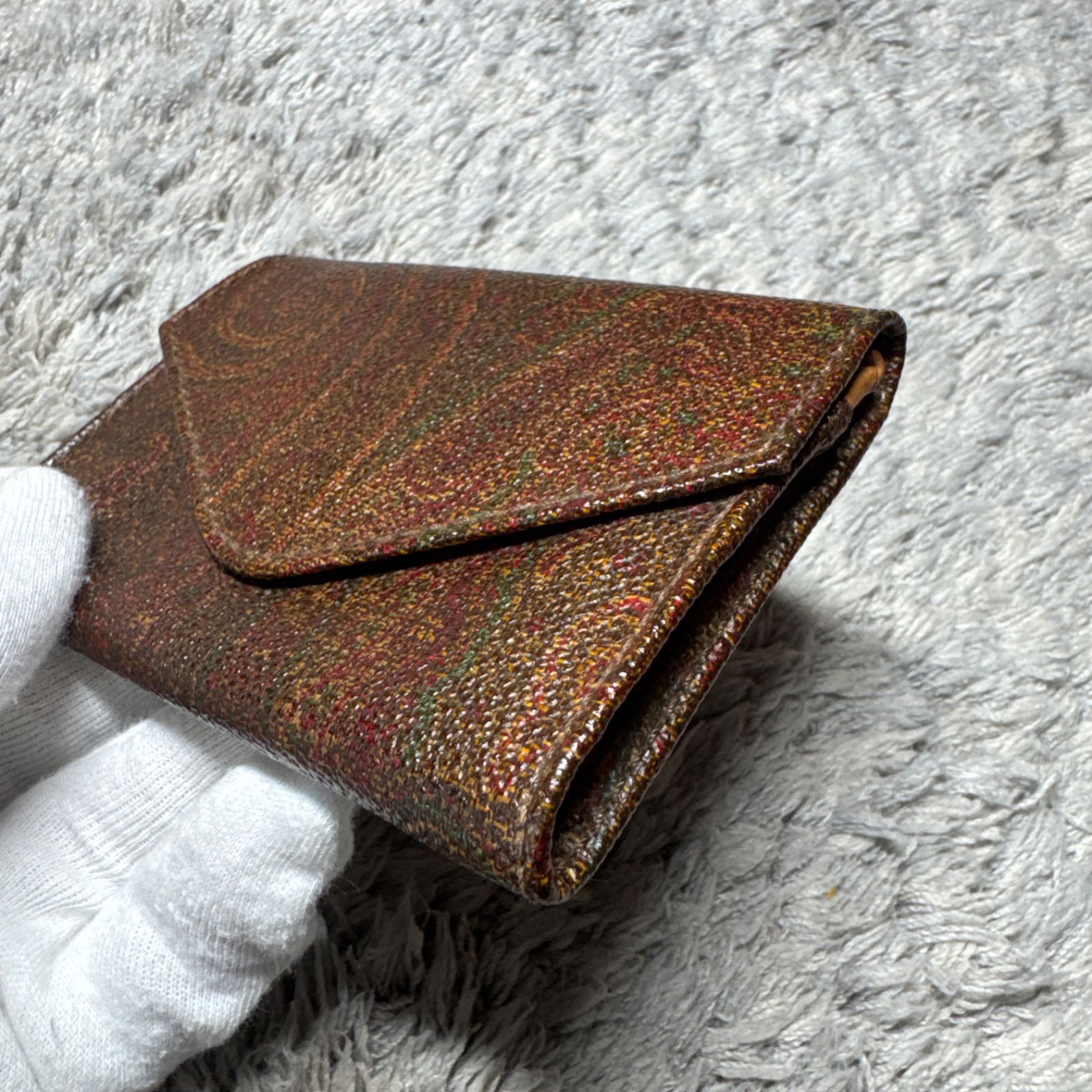 ETRO エトロ 名刺入れ カードケース 総柄 レザー - メルカリ
