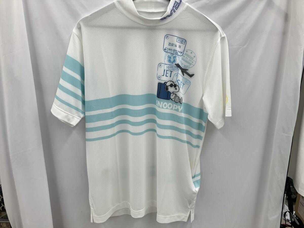 【タグ付】CASTELBAJAC ゴルフウェア　シャツ　スヌーピーコラボ　サイズ48 参考価格23,100円