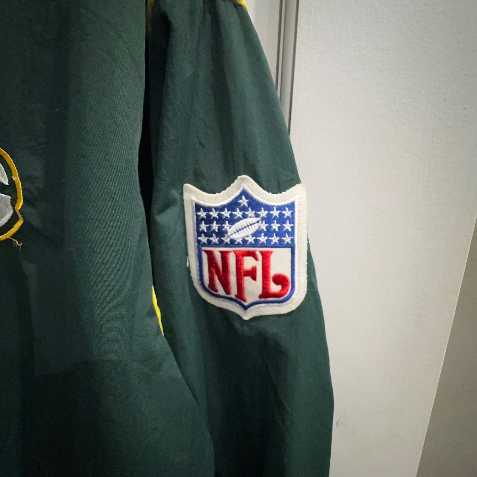 90s STARTER NFL Packers ナイロンジャケット USA製 XXL グリーン